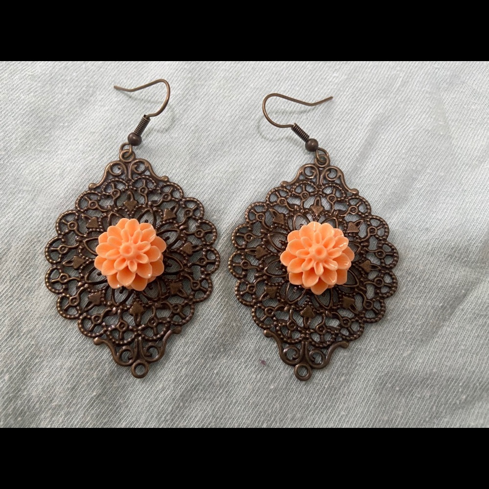 Handmade Filigree Dangle Earrings